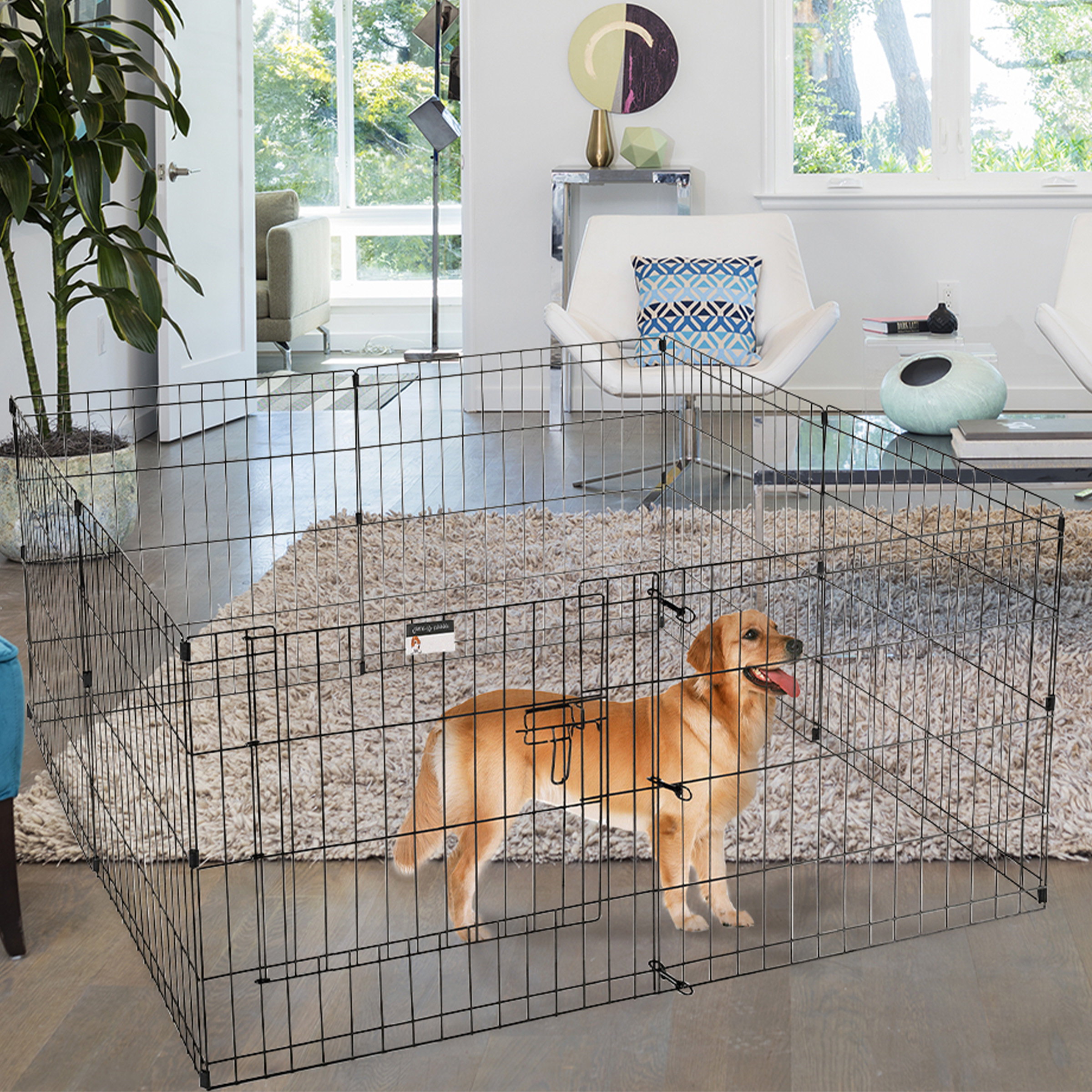 Petmaker PETMAKER Indoor Outdoor Foldable Dog Playpen Reviews Wayfair